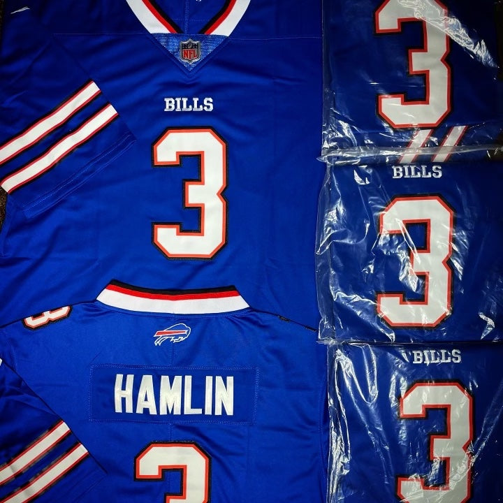 MENS BUFFALO BILLS DAMAR HAMLIN #3 BLUE JERSEY – PHRESHC0