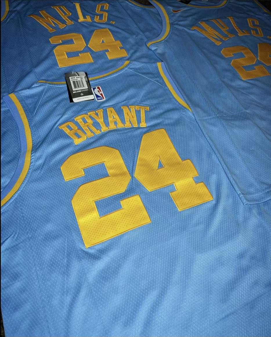 Minneapolis lakers hotsell kobe jersey