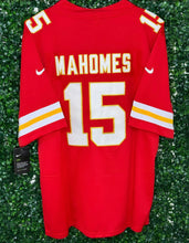 Load image into Gallery viewer, MENS KANSAS CITY CHIEFS PATRICK MAHOMES #15 RED SUPERBOWL JERSEY
