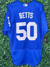 Load image into Gallery viewer, MENS LOS ANGELES DODGERS MOOKIE BETTS #50 BLUE JERSEY
