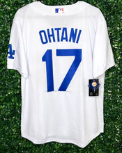 Load image into Gallery viewer, MENS LOS ANGELES DODGERS SHOHEI OHTANI #17 WHITE JERSEY
