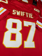 Load image into Gallery viewer, WOMENS KANSAS CITY CHIEFS SWIFTIE #87 RED JERSEY
