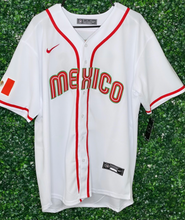 Load image into Gallery viewer, MENS MEXICO WORLD BASEBALL CLASSICS AROZARENA #56 WHITE JERSEY
