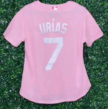 Load image into Gallery viewer, WOMENS DODGERS URIAS #7 LIGHT PINK JERSEY
