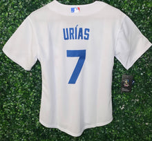 Load image into Gallery viewer, WOMENS LOS ANGELES DODGERS JULIO URIAS #7 WHITE JERSEY
