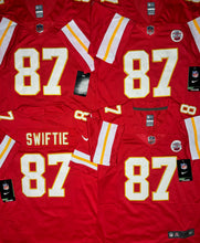 Load image into Gallery viewer, WOMENS KANSAS CITY CHIEFS SWIFTIE #87 RED JERSEY
