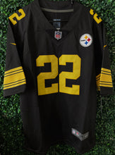 Load image into Gallery viewer, MENS PITTSBURGH STEELERS NAJEE HARRIS #22 BLACK JERSEY
