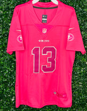 Load image into Gallery viewer, WOMENS SAN FRANCISCO 49ers BROCK PURDY #13 EXCLUSIVE PINK JERSEY
