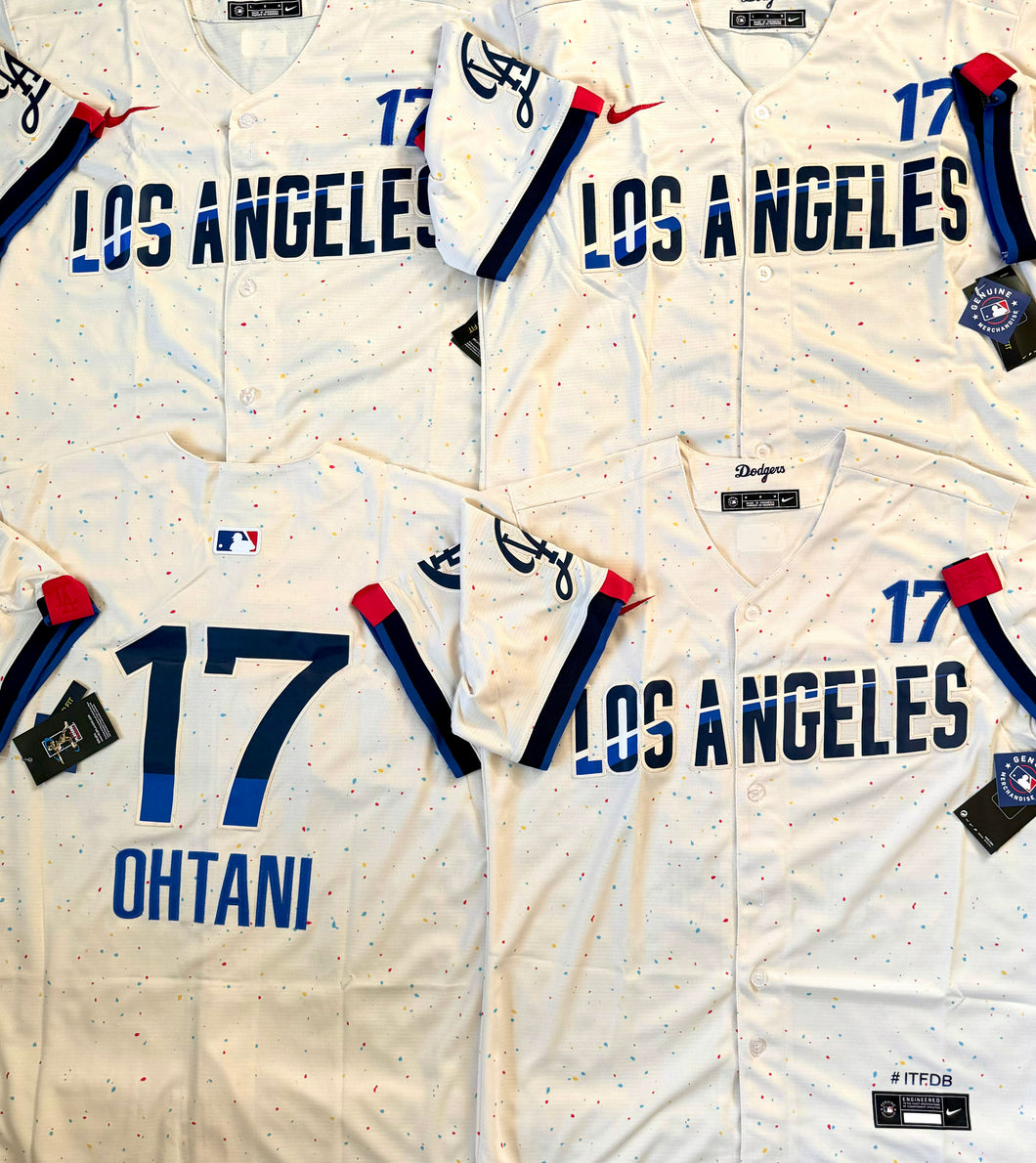 MENS LOS ANGELES DODGERS SHOHEI OHTANI #17 CITY CONNECT LIMITED PLAYER CREAM JERSEY