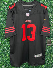 Load image into Gallery viewer, MENS SAN FRANCISCO 49ERS BROCK PURDY “MR RELEVANT” #13 BLACK JERSEY
