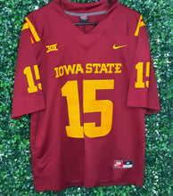 Load image into Gallery viewer, MENS BROCK PURDY IOWA STATE UNIVERSITY CYCLONES #15 BURGUNDY JERSEY
