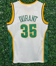 Load image into Gallery viewer, MENS SEATTLE SUPER SONICS DURANT #35 WHITE JERSEY
