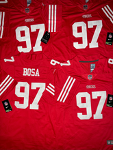 Load image into Gallery viewer, MENS SAN FRANCISCO 49ERS NICK BOSA #97 RED JERSEY
