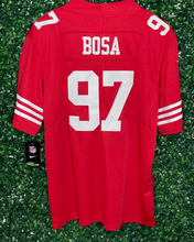 Load image into Gallery viewer, MENS SAN FRANCISCO 49ERS NICK BOSA #97 RED JERSEY
