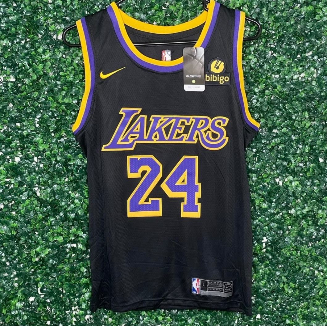 Womens Los Angeles Lakers Kobe Bryant #24 Black Jersey