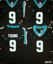Load image into Gallery viewer, MENS CAROLINA PANTHERS BRYCE YOUNG #9 BLACK JERSEY
