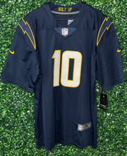 Load image into Gallery viewer, MENS LOS ANGELES CHARGERS JUSTIN HERBERT #10 NAVY JERSEY
