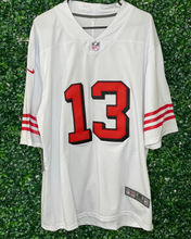 Load image into Gallery viewer, MENS SAN FRANCISCO 49ERS MR.RELEVANT PURDY #13 WHITE JERSEY
