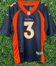 Load image into Gallery viewer, MENS DENVER BRONCOS RUSSELL WILSON #3 NAVY JERSEY
