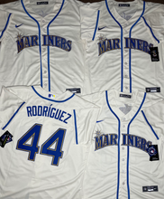 Load image into Gallery viewer, MENS SEATTLE MARINERS RODRIGUEZ #44 CREAM JERSEY
