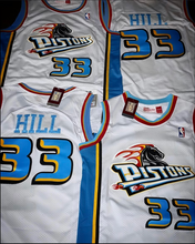 Load image into Gallery viewer, MENS DETROIT PISTONS GRANT HILL #33 WHITE JERSEY
