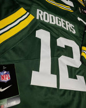 Load image into Gallery viewer, Mens Green Bay Packers Aaron Rodgers #12 Green Jersey
