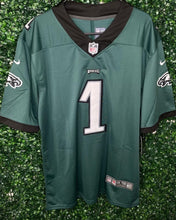 Load image into Gallery viewer, MENS PHILADELPHIA EAGLES HURTS #1 GREEN JERSEY
