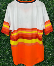 Load image into Gallery viewer, MENS HOUSTON ASTROS ORANGE RETRO STRIPED JERSEY
