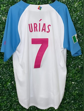 Load image into Gallery viewer, MENS Mexico World Baseball Classics Urias #7 BabyBlue/Pink Jersey
