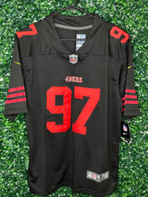 Load image into Gallery viewer, MENS 49ERS NICK BOSA #97 BLACK JERSEY
