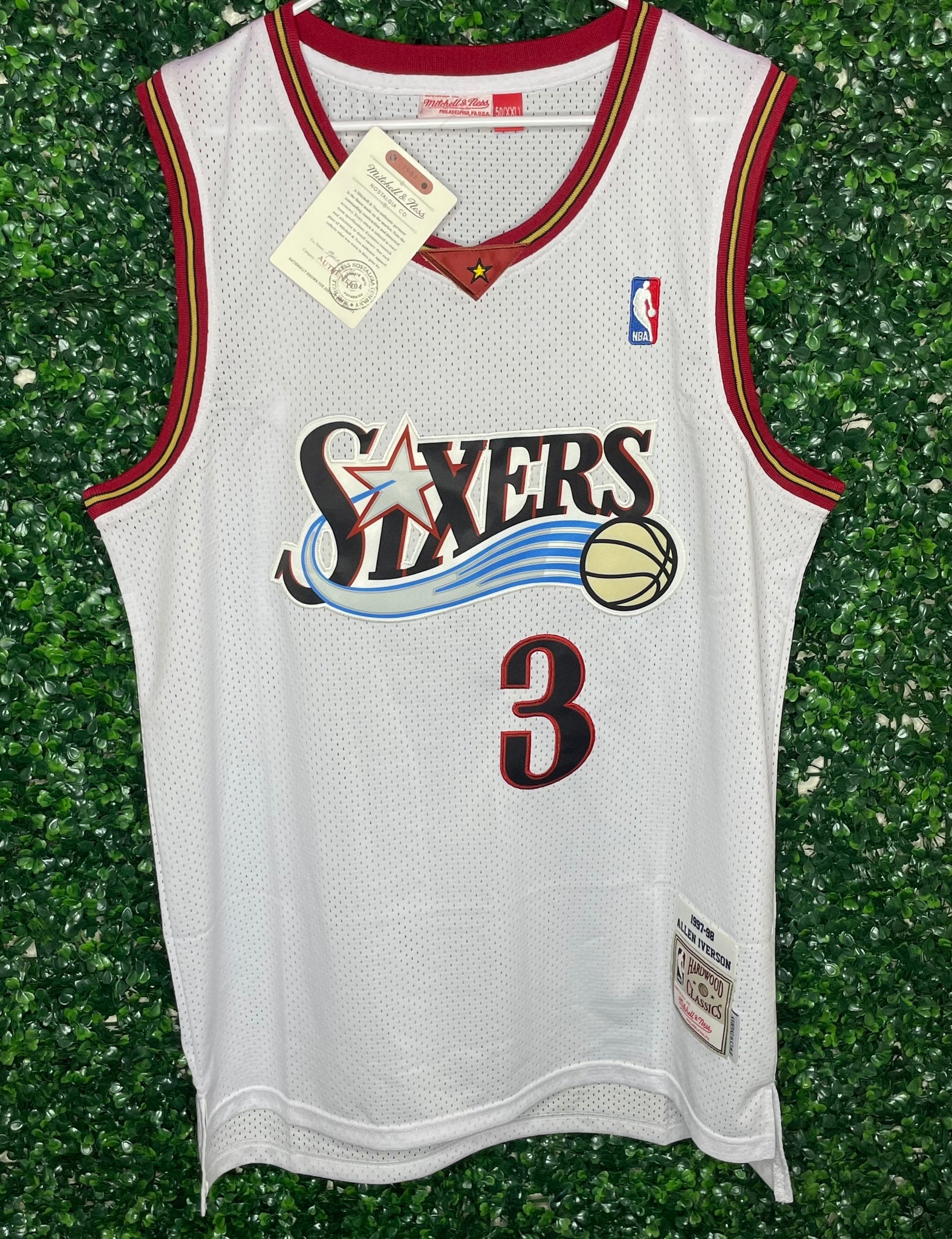 Allen Iverson Philadelphia 76ers #3 White New Mens Jersey