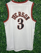 Load image into Gallery viewer, MENS PHILADELPHIA 76ERS ALLEN IVERSON #3 WHITE JERSEY
