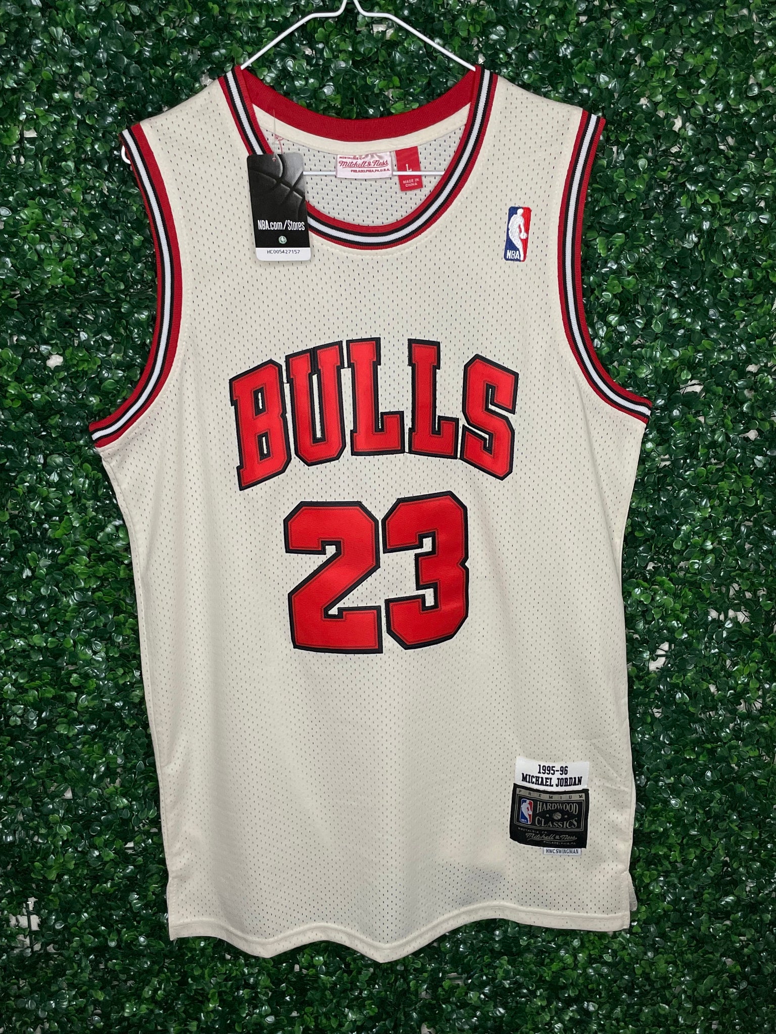 23 Michael Jordan NBA Black Stripe Jersey Chicago Bulls Swingman