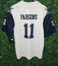 Load image into Gallery viewer, MENS COWBOYS MICAH PARSONS #11 WHITE JERSEY
