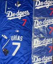 Load image into Gallery viewer, MENS LOS ANGELES DODGERS JULIO URIAS #7 BLUE JERSEY
