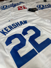 Load image into Gallery viewer, MENS DODGERS KERSHAW #22 WHITE JERSEY
