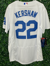 Load image into Gallery viewer, MENS DODGERS KERSHAW #22 WHITE JERSEY
