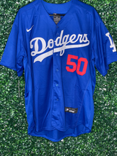 Load image into Gallery viewer, MENS DODGERS MOOKIE BETTS #50 BLUE JERSEY
