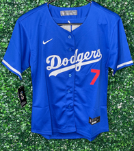 Load image into Gallery viewer, WOMENS DODGERS URIAS #7 BLUE JERSEY
